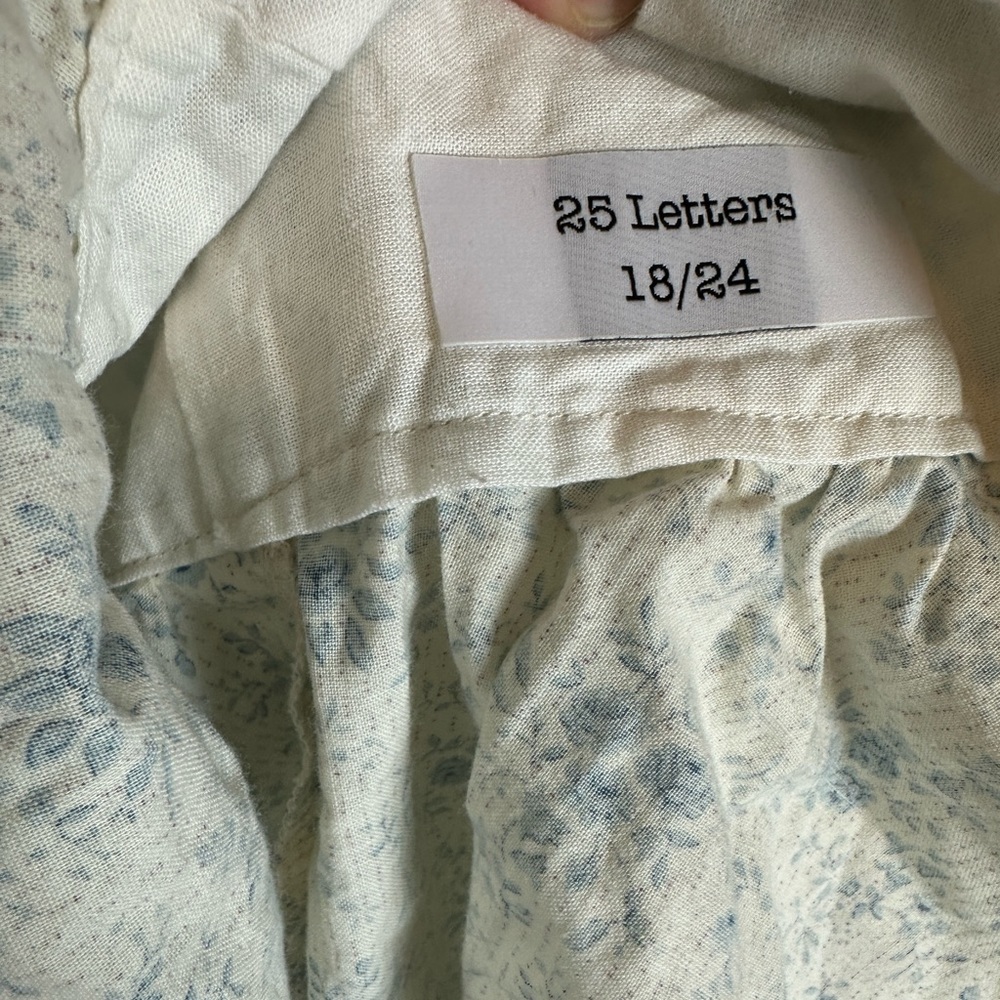 25 Letters Handmade Vintage Inspired Toddler Floral‎ Dress Pinafore - Picture 3 of 5